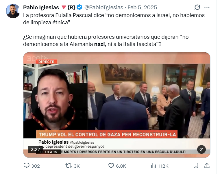 Pablo Iglesias Turrión Antisemita