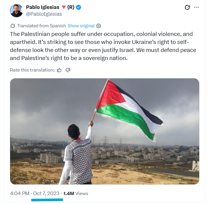 Pablo Iglesias Turrión Antisemite